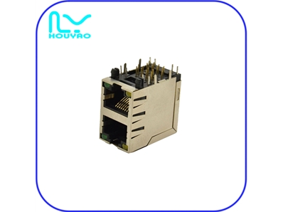 RJ45 2X1 with light with shrapnel