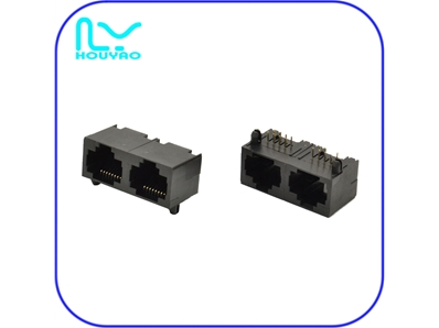 RJ45 5J 1X2 all plastic without lights